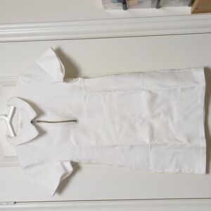 Oak + Fort White collared mini dress